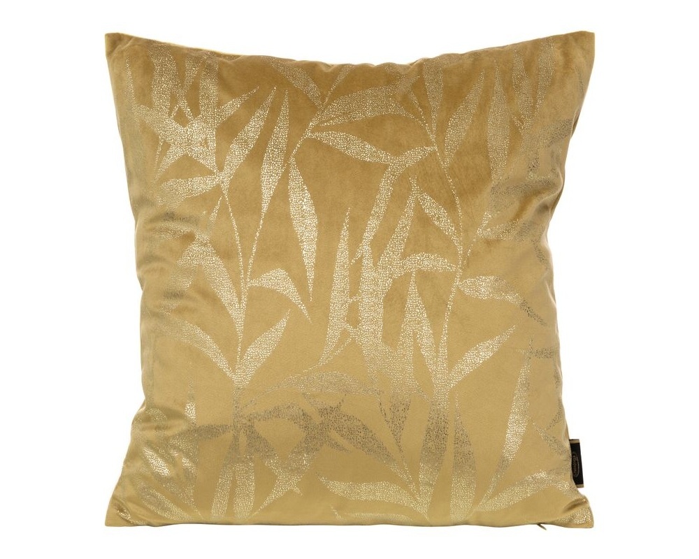 Zamatová obliečka na vankúš - Blink 22, zlatá s lesklým vzorom  45 x 45 cm